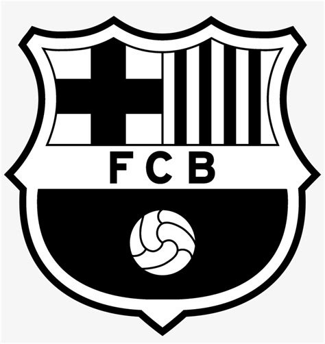 fc barcelona logo white
